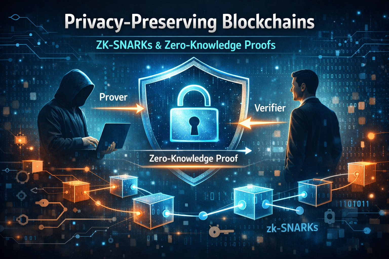 Privacy-Preserving Blockchains: ZK-SNARKs and Zero-Knowledge Proofs
