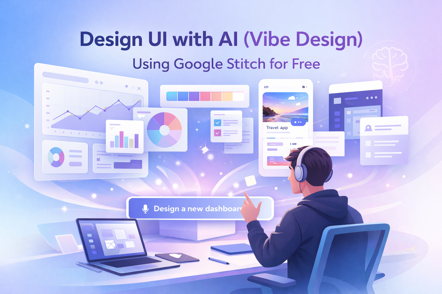 Design UI with AI (Vibe Design) Using Google Stitch for Free