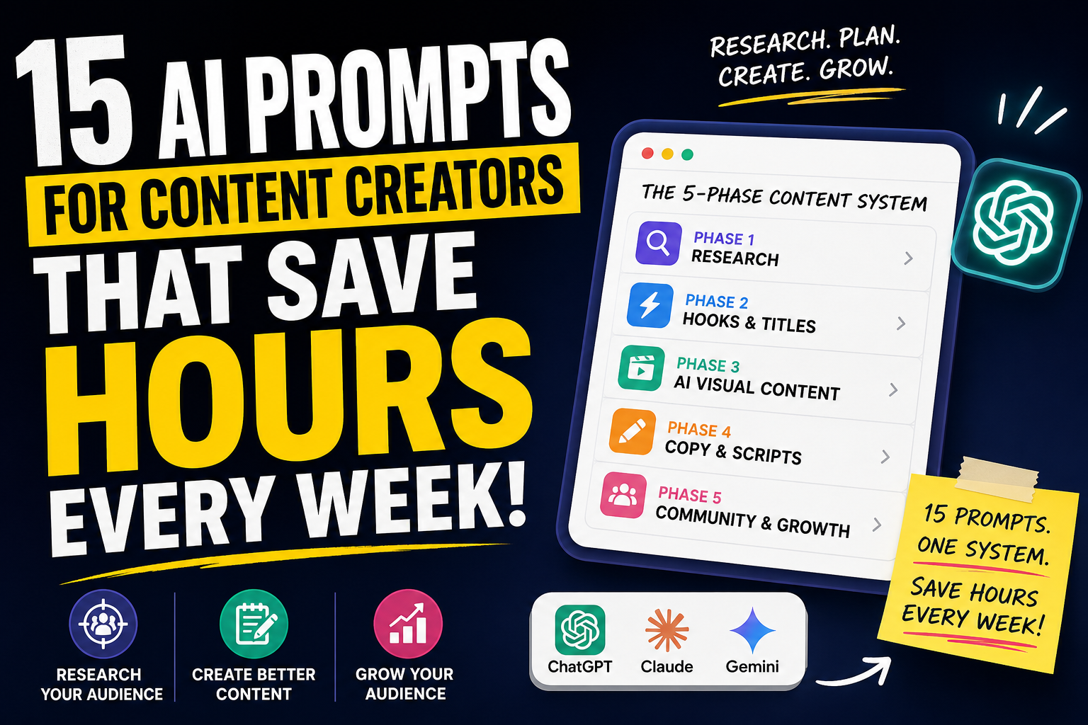15 AI Prompts for Content Creators That Save Hours Every Week