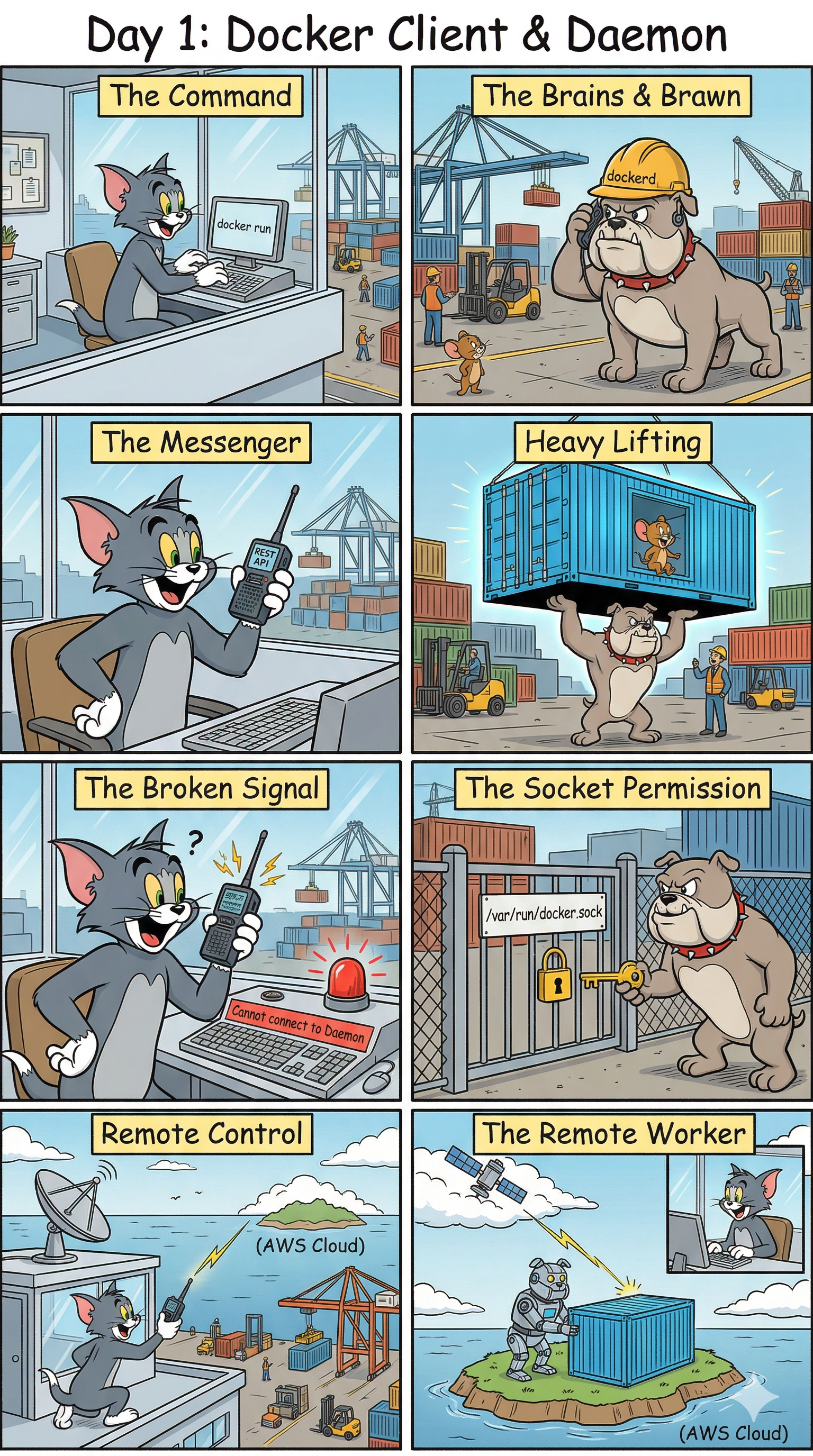 Day 1: Under the Hood — Decoding the Docker Client-Server Architecture.
