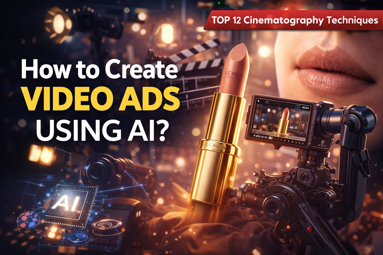 How to Create Video Ads Using AI? TOP 12 Cinematography Techniques