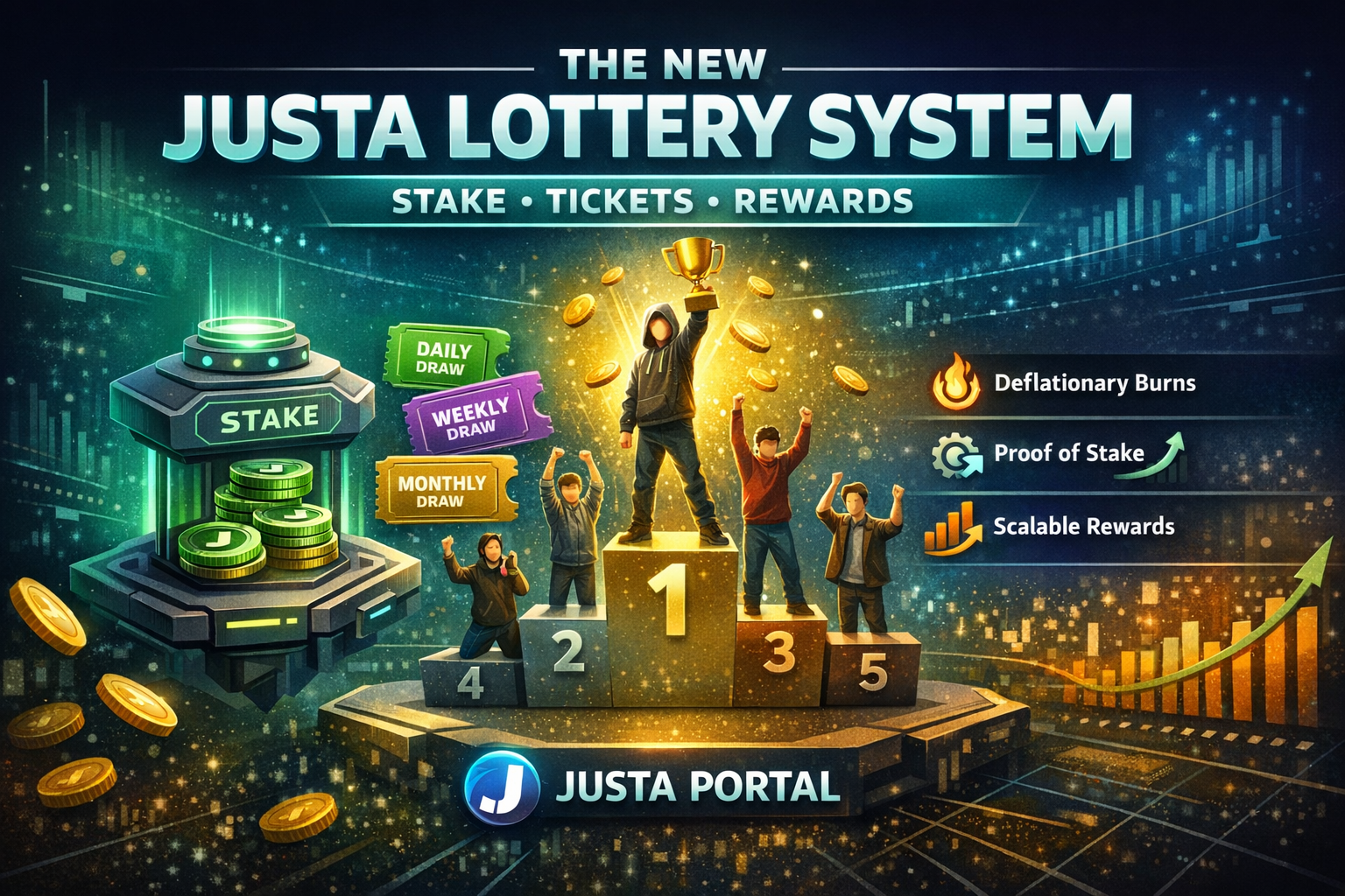 Introducing the New Justa Lottery System: A Proof-of-Stake Reward Model