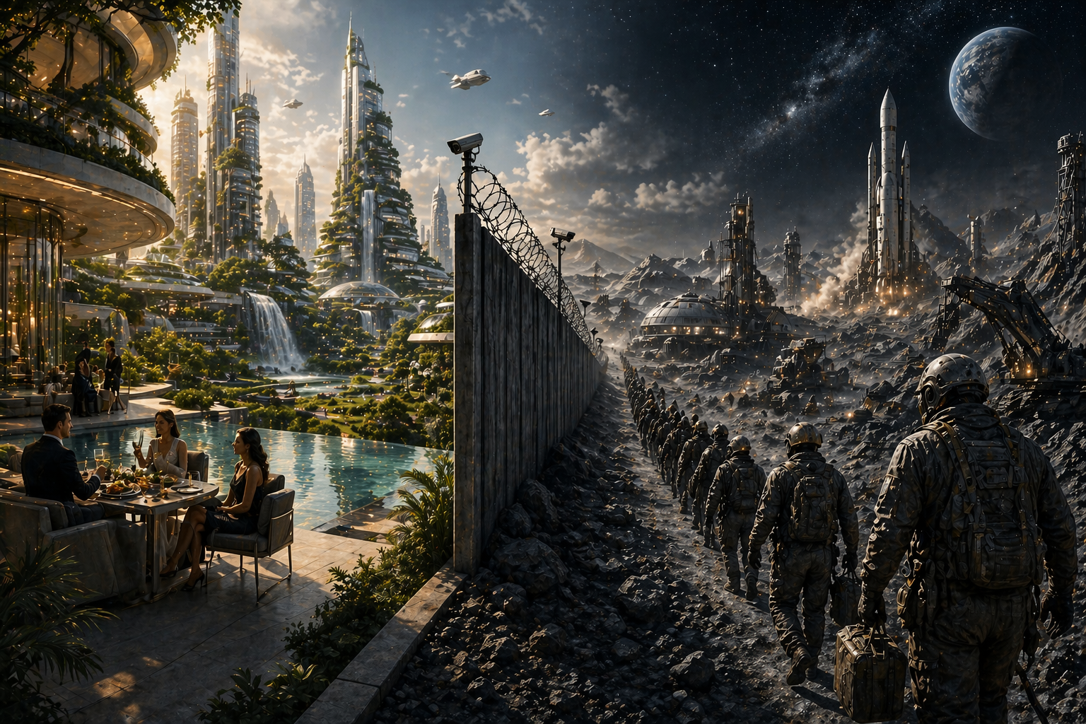 The Future of Labor May Be Off-World: AI Climate and Frontier Inequali