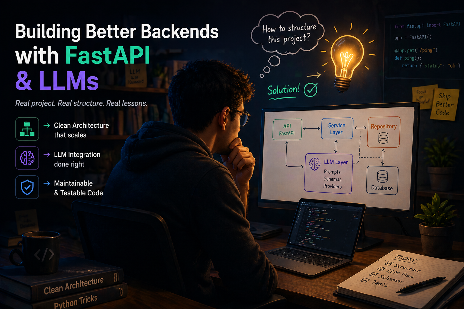 How to Structure a FastAPI Backend with LLM Integration (From a Real Project)