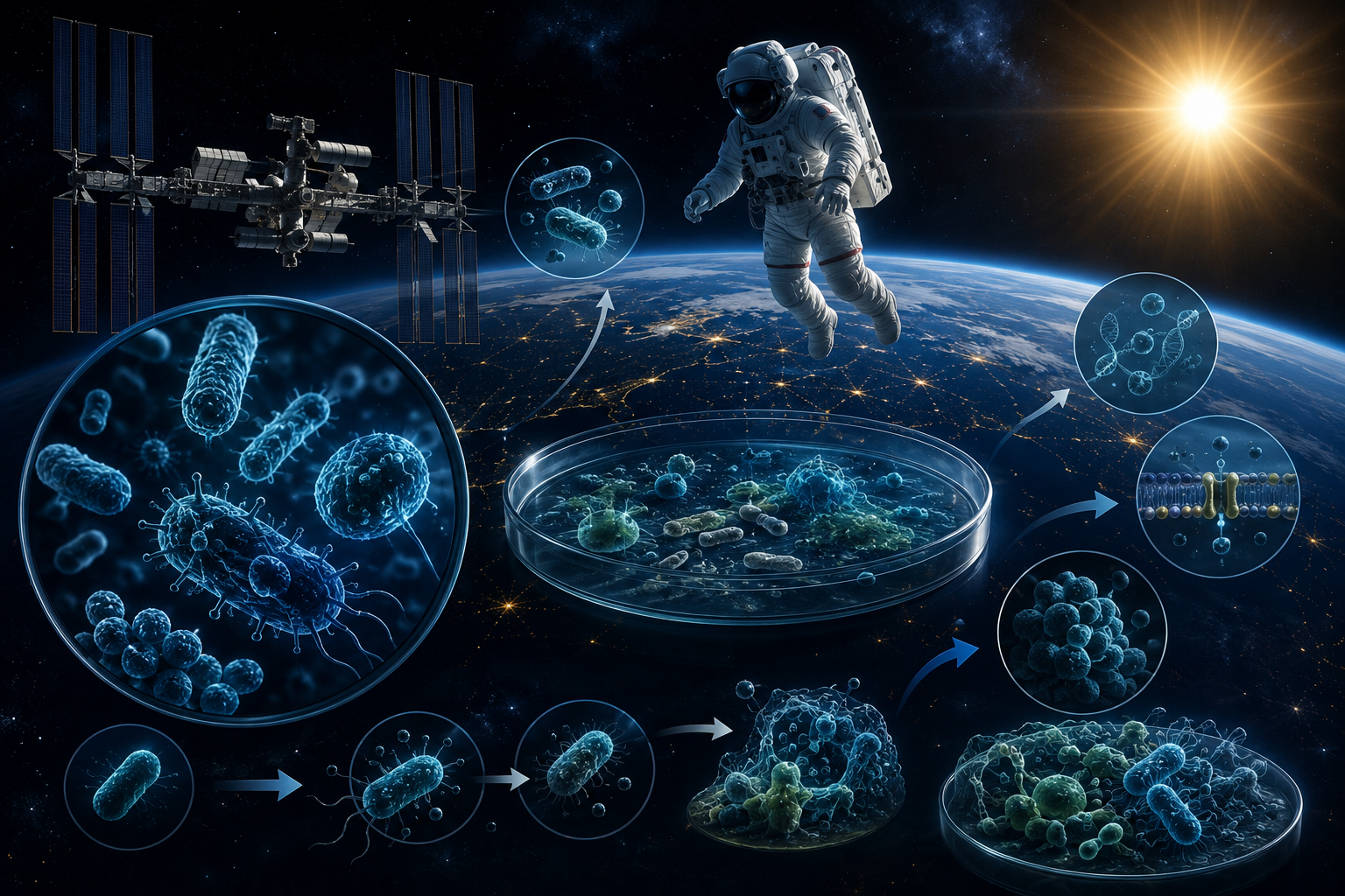 Space Microbiology: How Microgravity Alters Bacterial Growth Survival