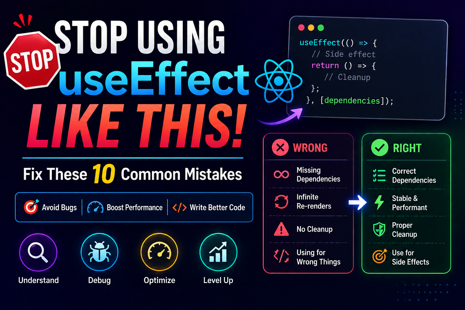 Stop Using useEffect Like This — Fix These 10 Common Mistakes