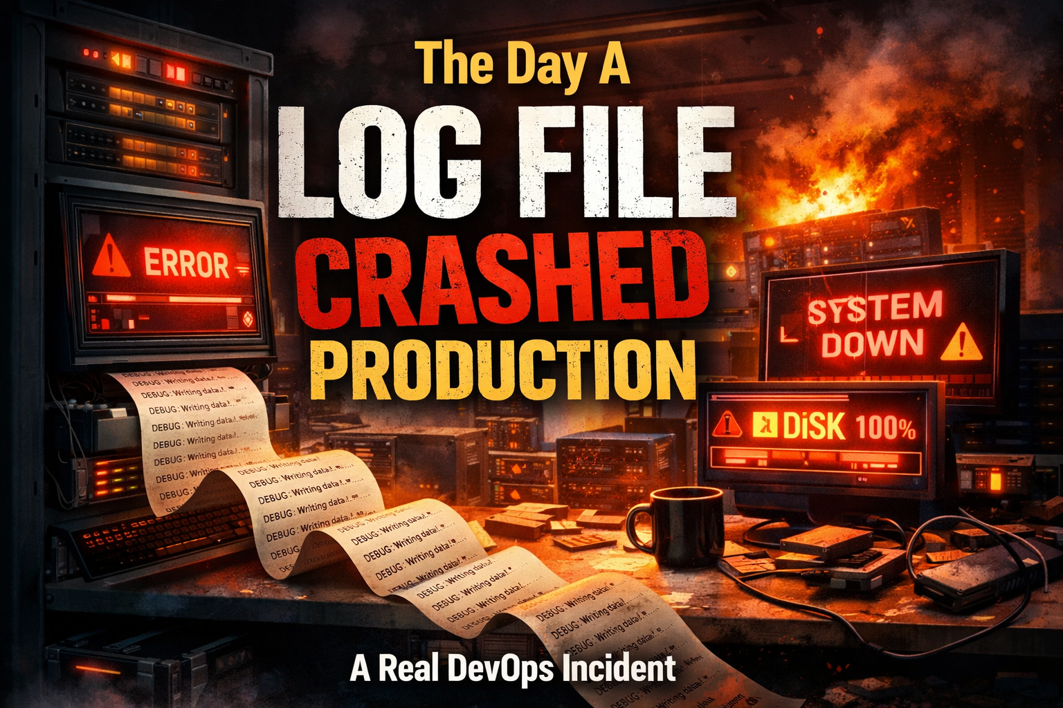 Real DevOps Incident: The Day a Log File Took Down Production