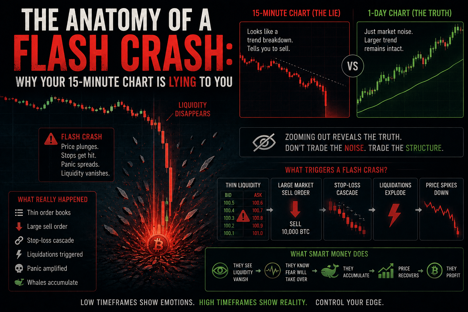 The Anatomy of a Flash Crash: Why Your 15-Minute Chart Is Lying to You