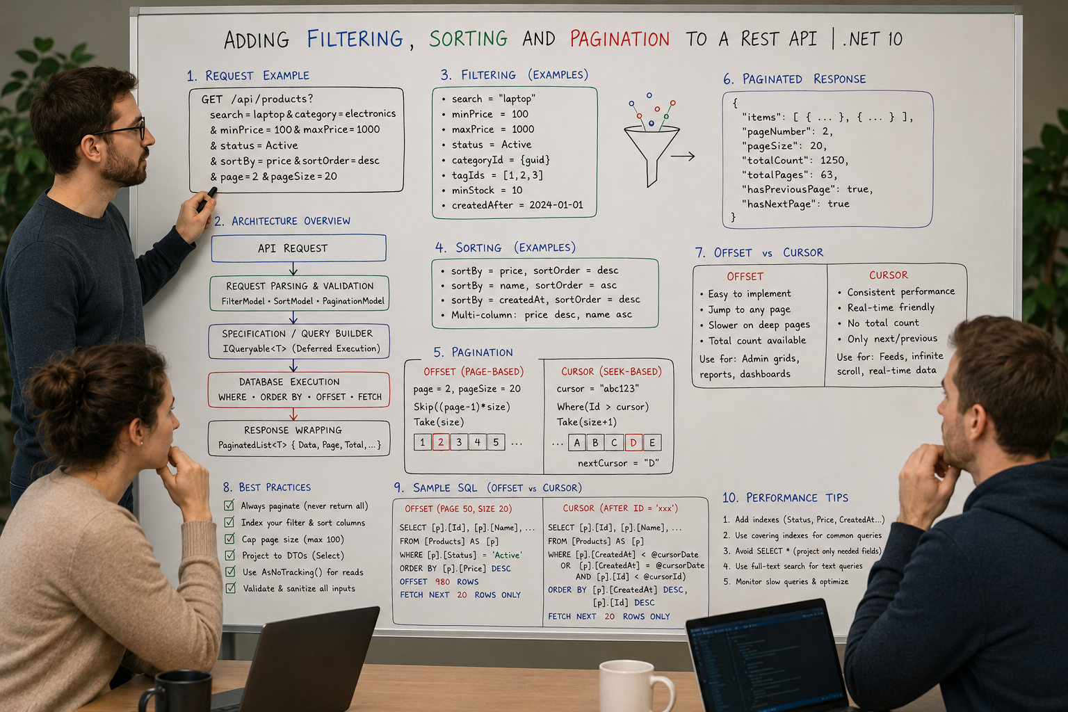 Adding Filtering, Sorting And Pagination To a REST API | .NET 10