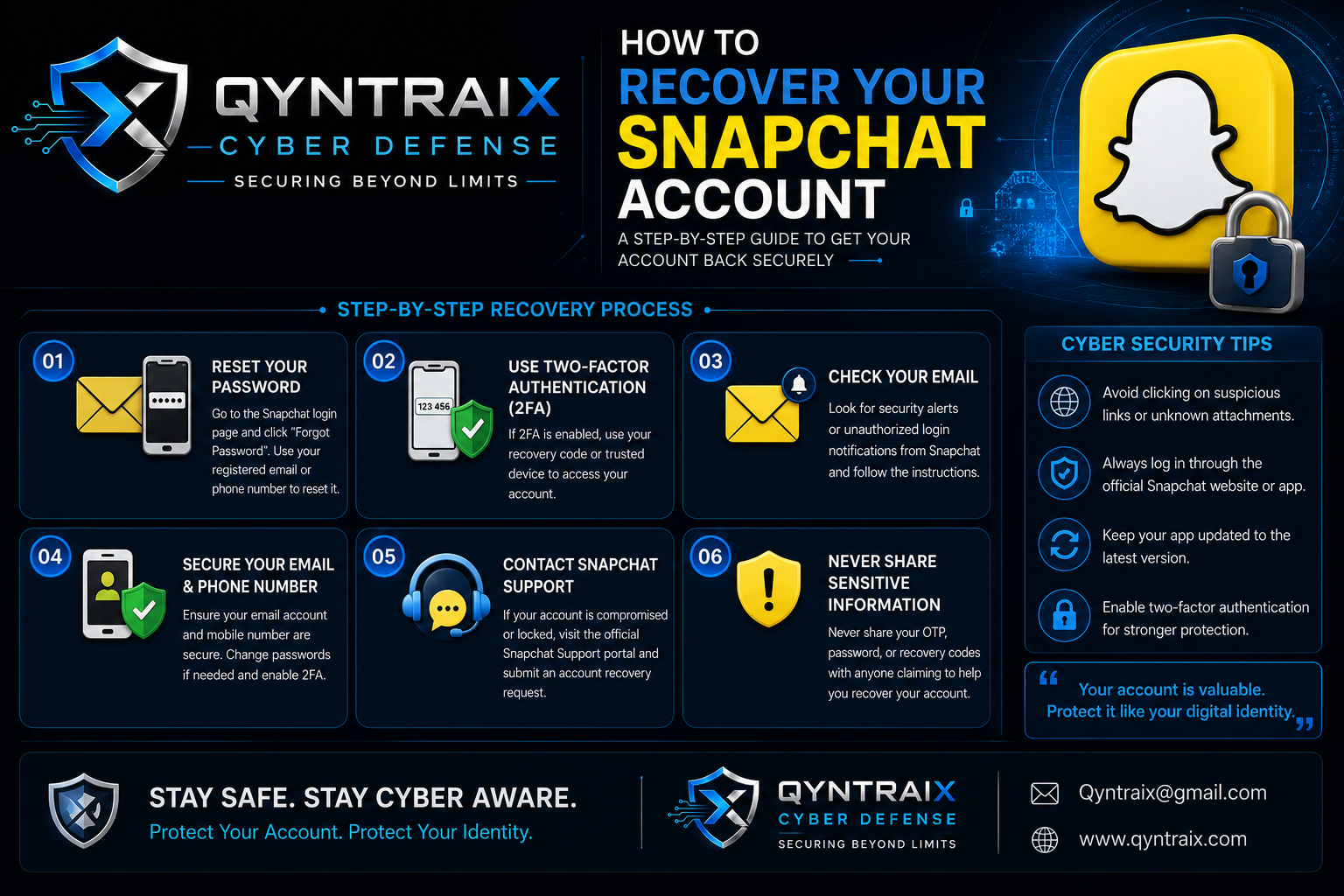 How to Recover Your Snapchat Account: A Complete Cyber Security Guide
Losing access to your…