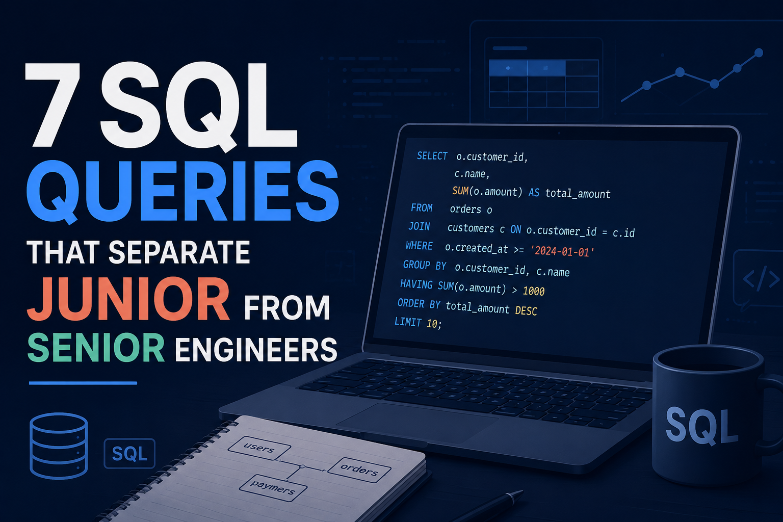 7 SQL Queries That Separate Junior From Senior Engineers