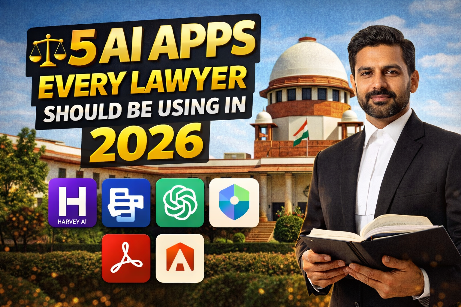 ⚖️ 5 AI Apps Every Lawyer Should Be Using in 2026