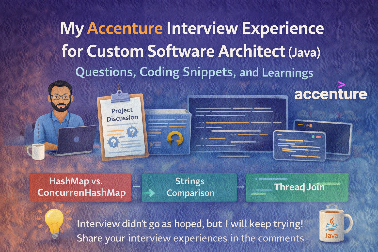 My Accenture Interview Experience for Custom Software Architect (Java) — Questions, Coding…