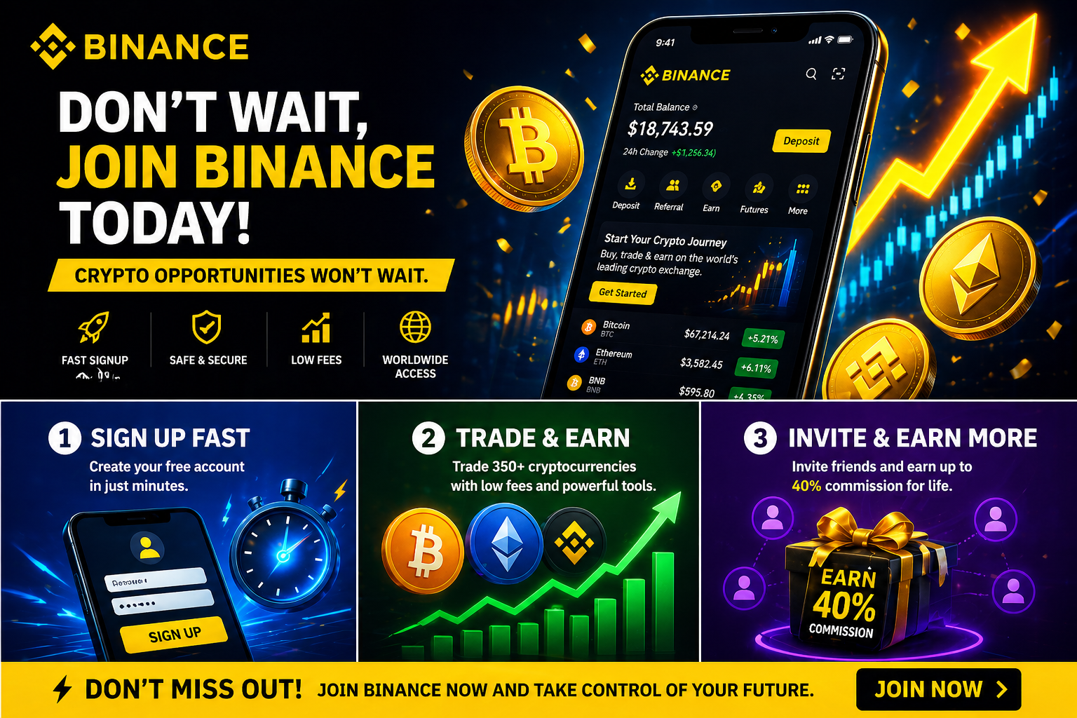  Start Trading, Sending & Earning with Binance