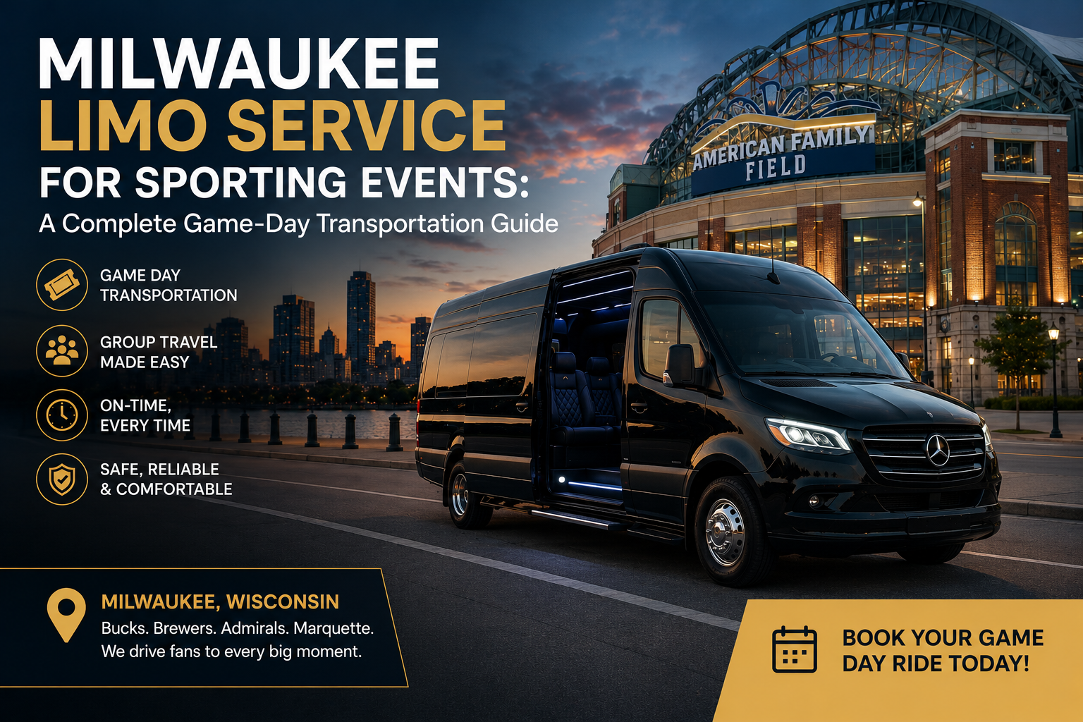 Milwaukee Limo Service for Sporting Events: A Complete Game-Day Transp