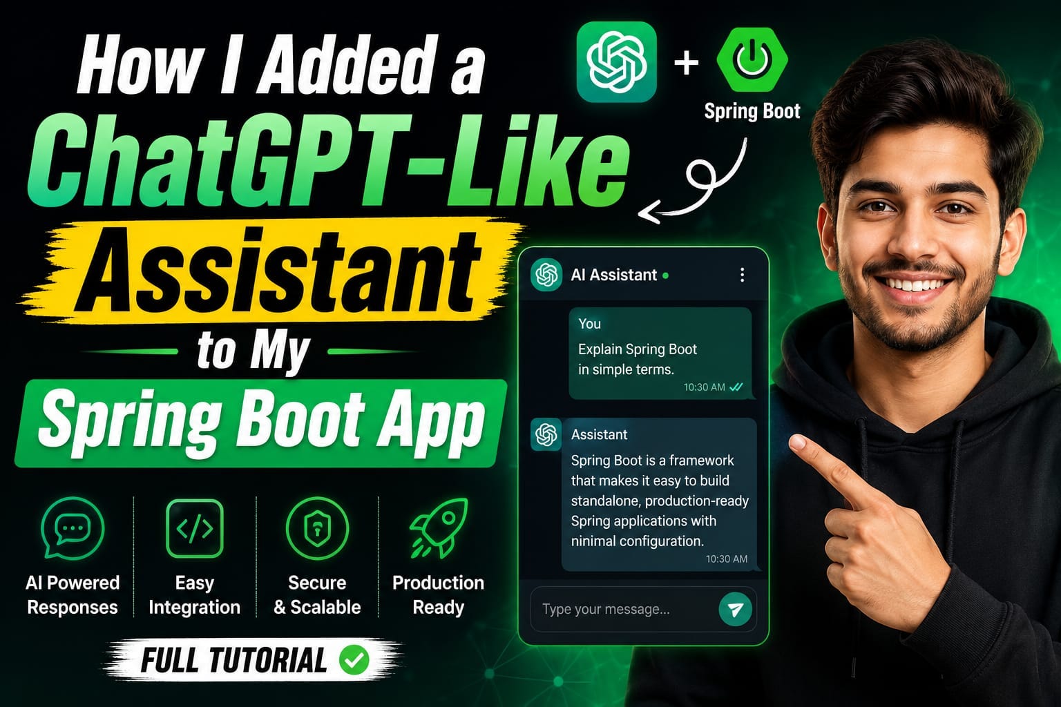 How I Added a ChatGPT-Like Assistant to My Spring Boot App