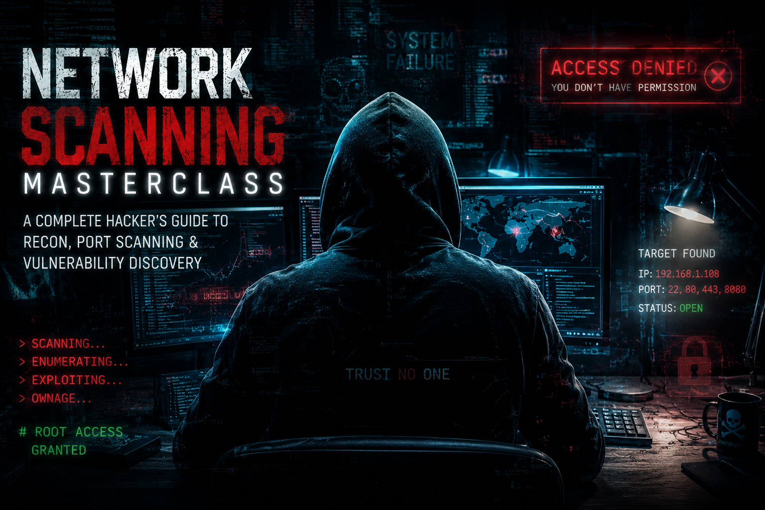️ Network Scanning Masterclass: A Complete Guide to Recon, Port Scanning & Vulnerability…