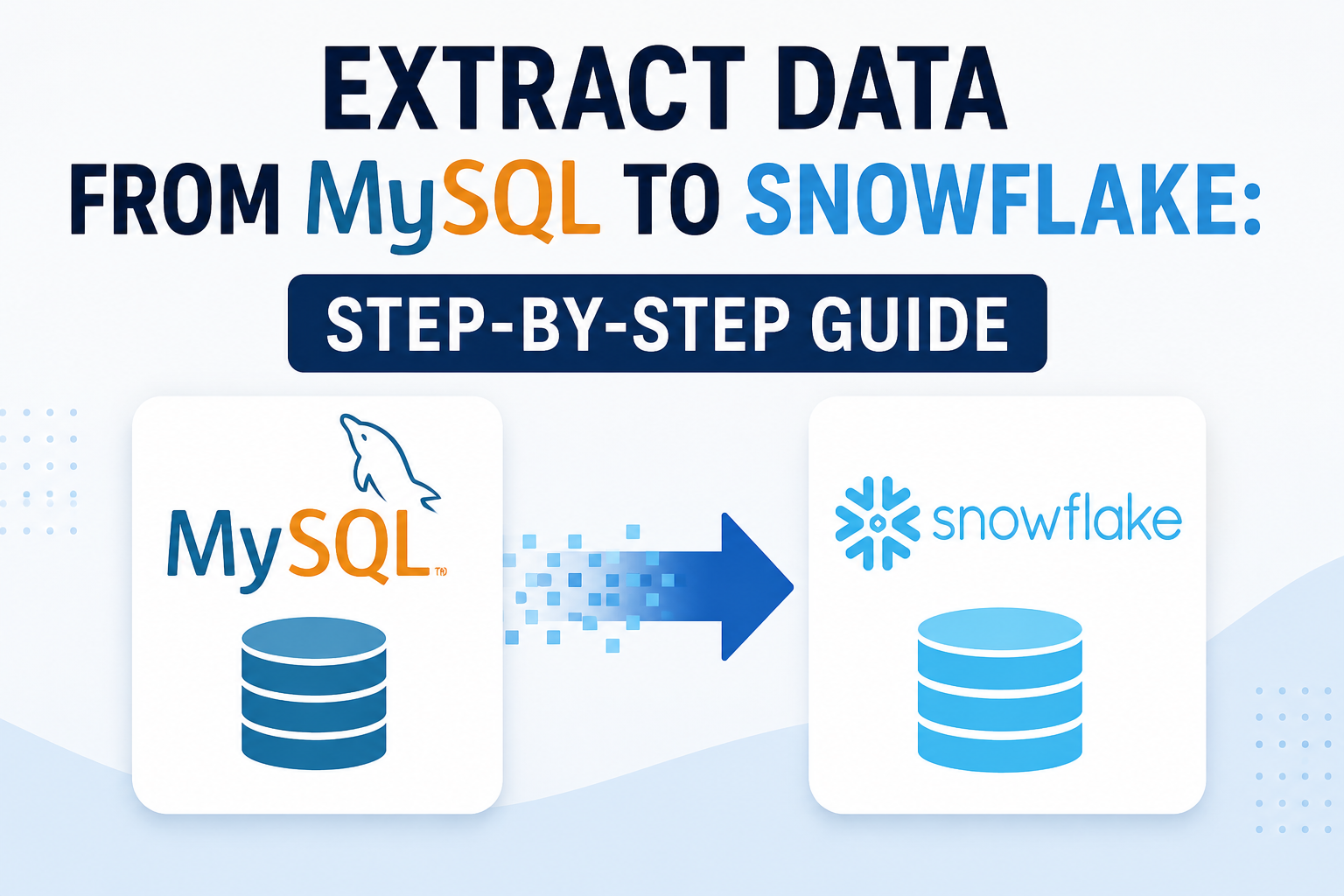 Extract Data from MySQL to Snowflake