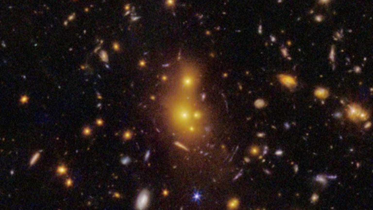 The most distant lensing cluster reveals a dark matter surprise The most distant lensing cluster reveals a dark matter surprise