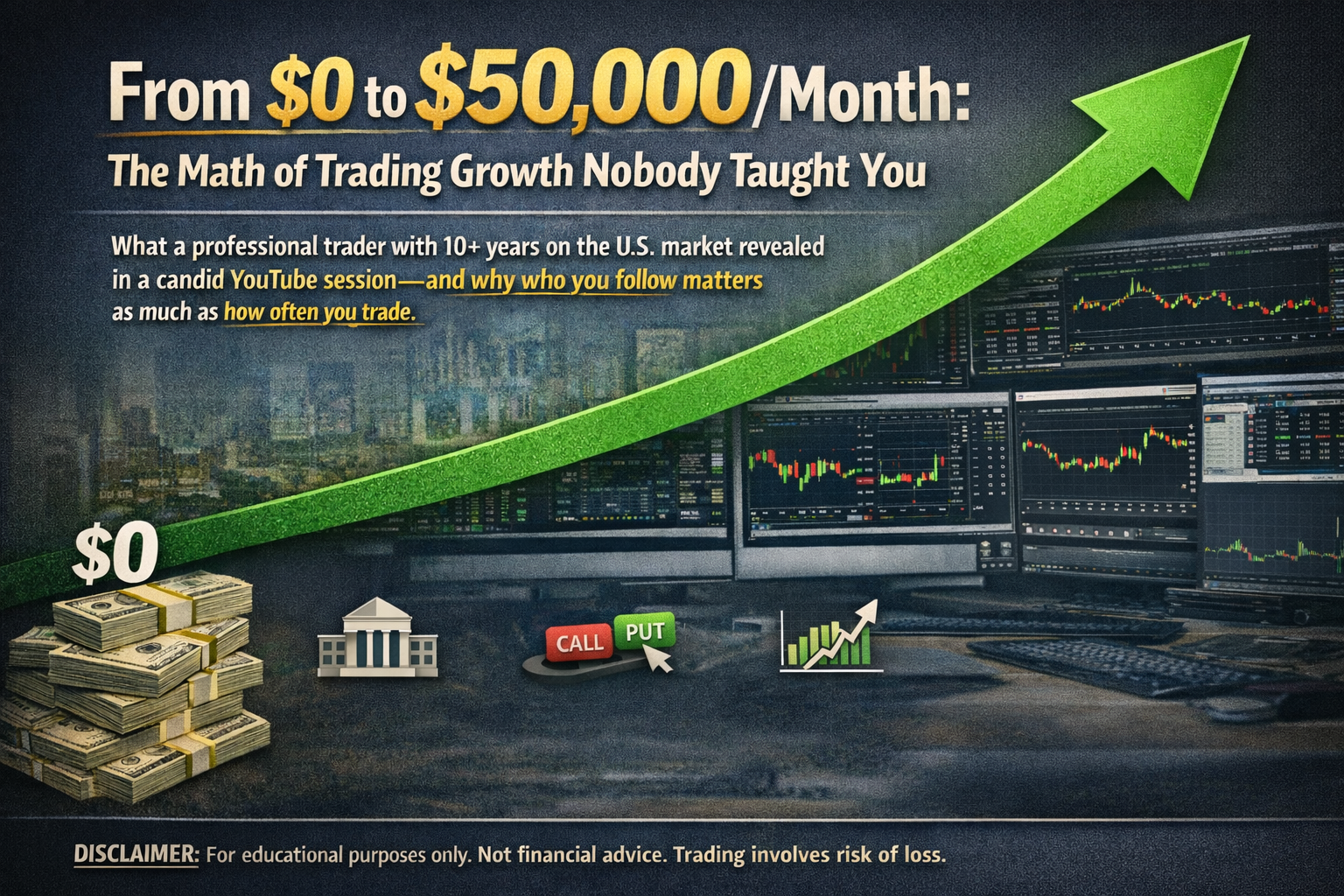 From $0 to $50,000/Month: The Math of Trading Growth Nobody Taught You