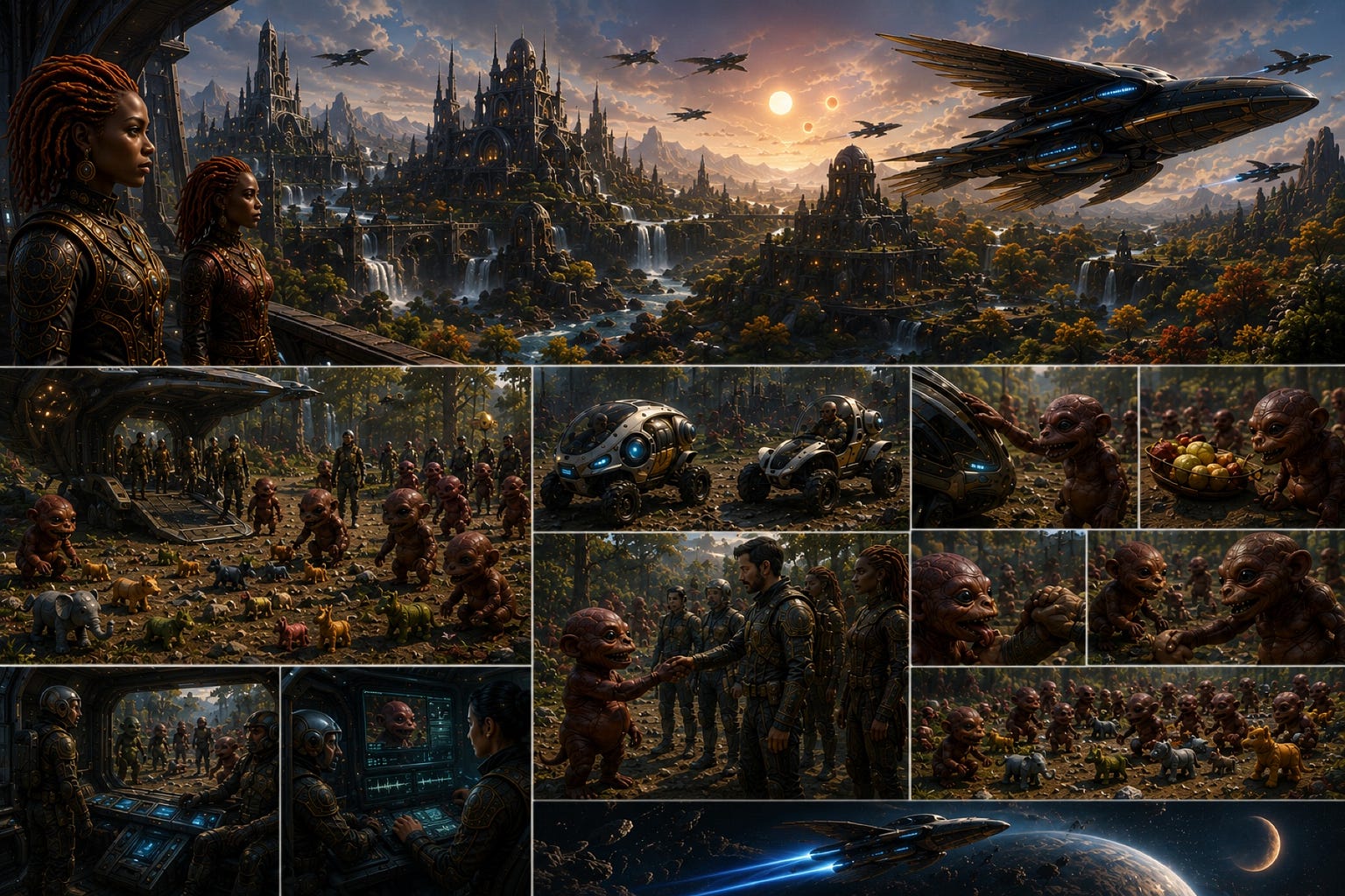 The Discovery of an Intelligent Alien Monster by the Luran Aliens (Par