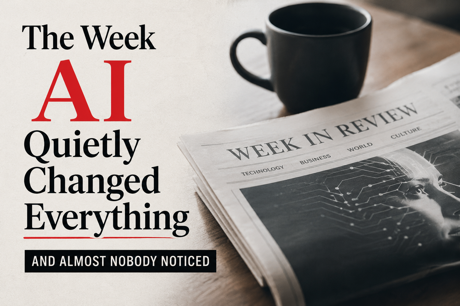 The Week AI Quietly Changed Everything And Almost Nobody Noticed