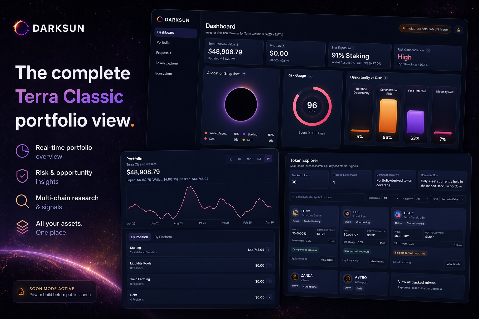DarkSun: The Terra Classic dashboard users have been waiting for (Alpha now open)