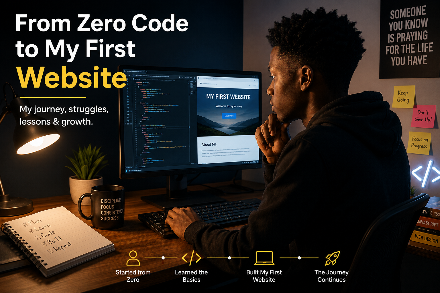 How I Went From Zero Coding Knowledge to Building My First Website