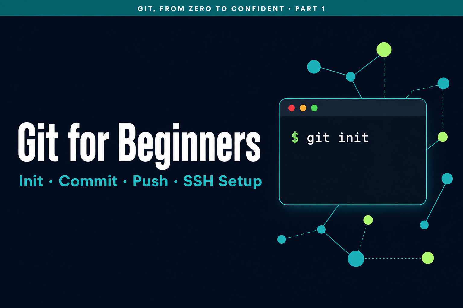 Git for Beginners: A Step-by-Step Tutorial (Init, Commit, Push, and SSH Setup for GitHub & GitLab)