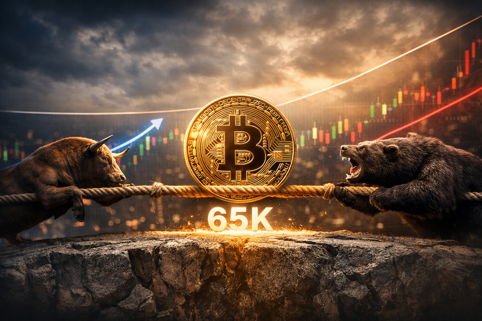 Bitcoin in a Tug-of-War: $65K Holds the Line