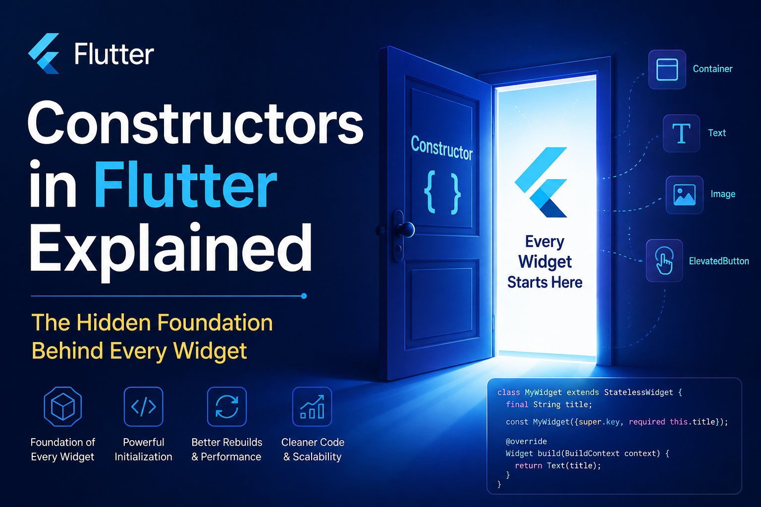 Constructors in Flutter Explained: The Hidden Foundation Behind Every Widget