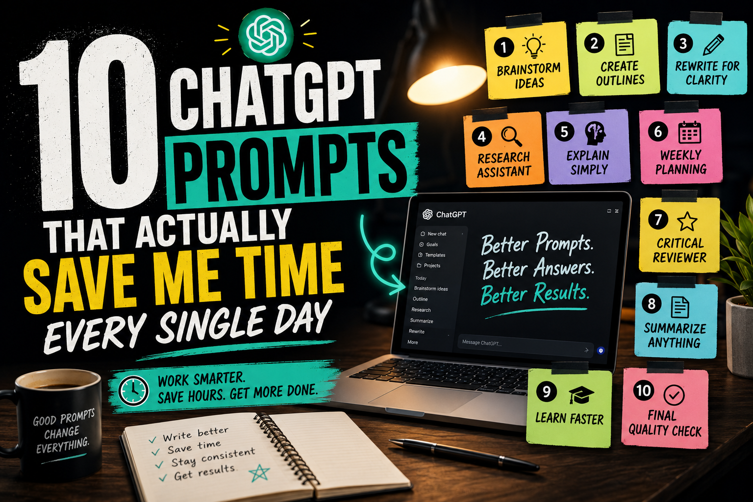 10 ChatGPT Prompts That Actually Save Me Time Every Single Day