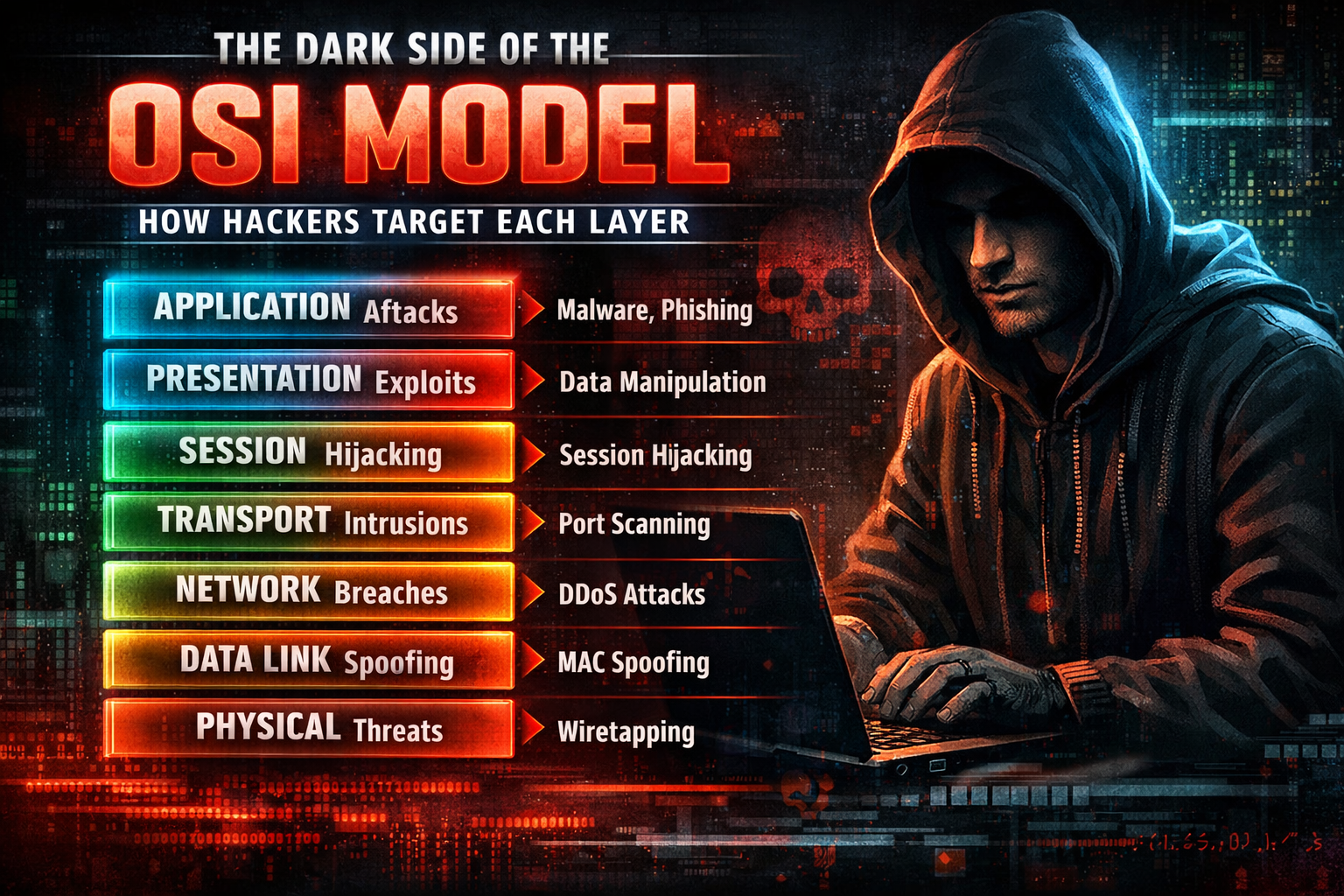 The Dark Side of the OSI Model: How Hackers Target Each Layer