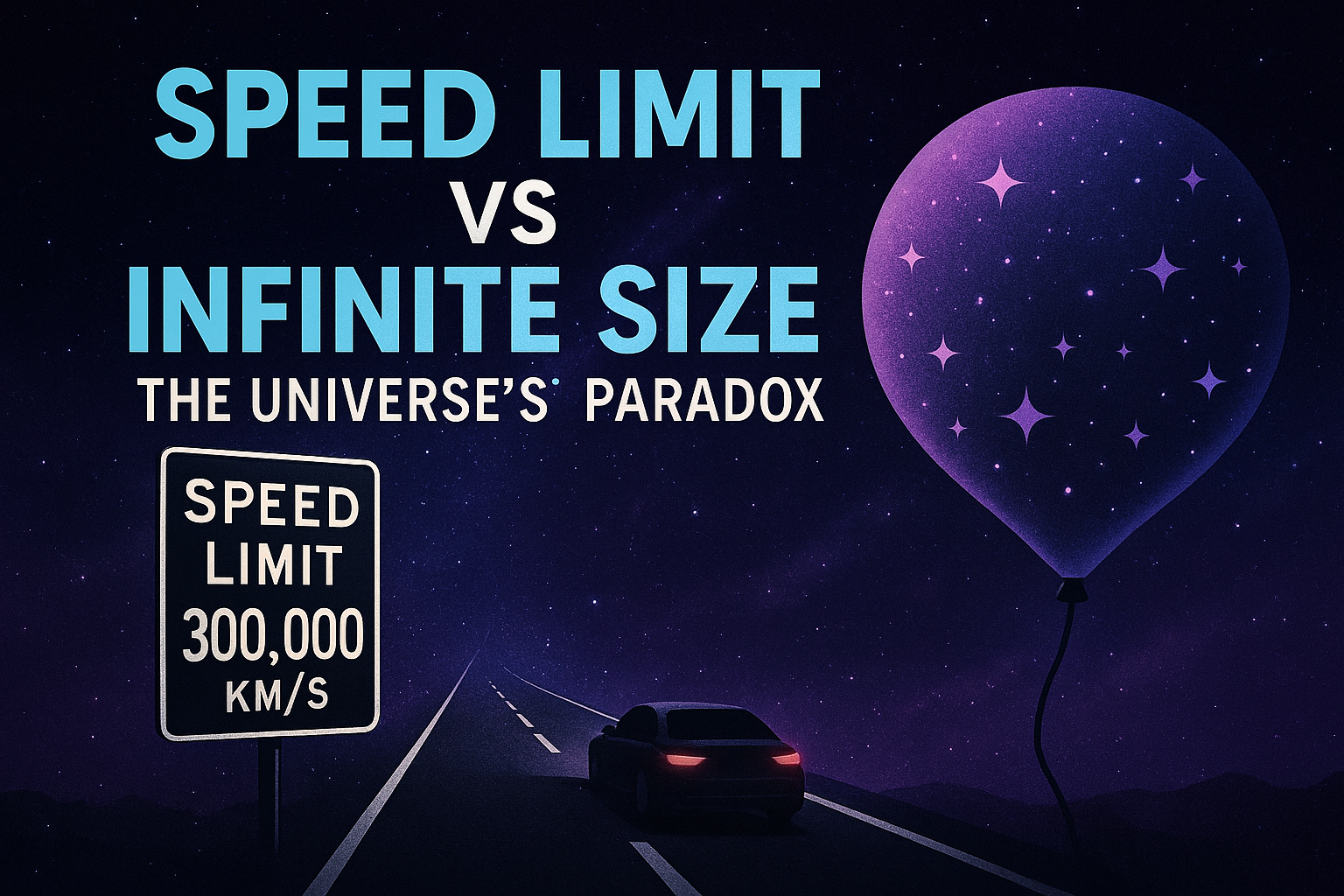 Why the Universe Has a Speed Limit but No Size Limit