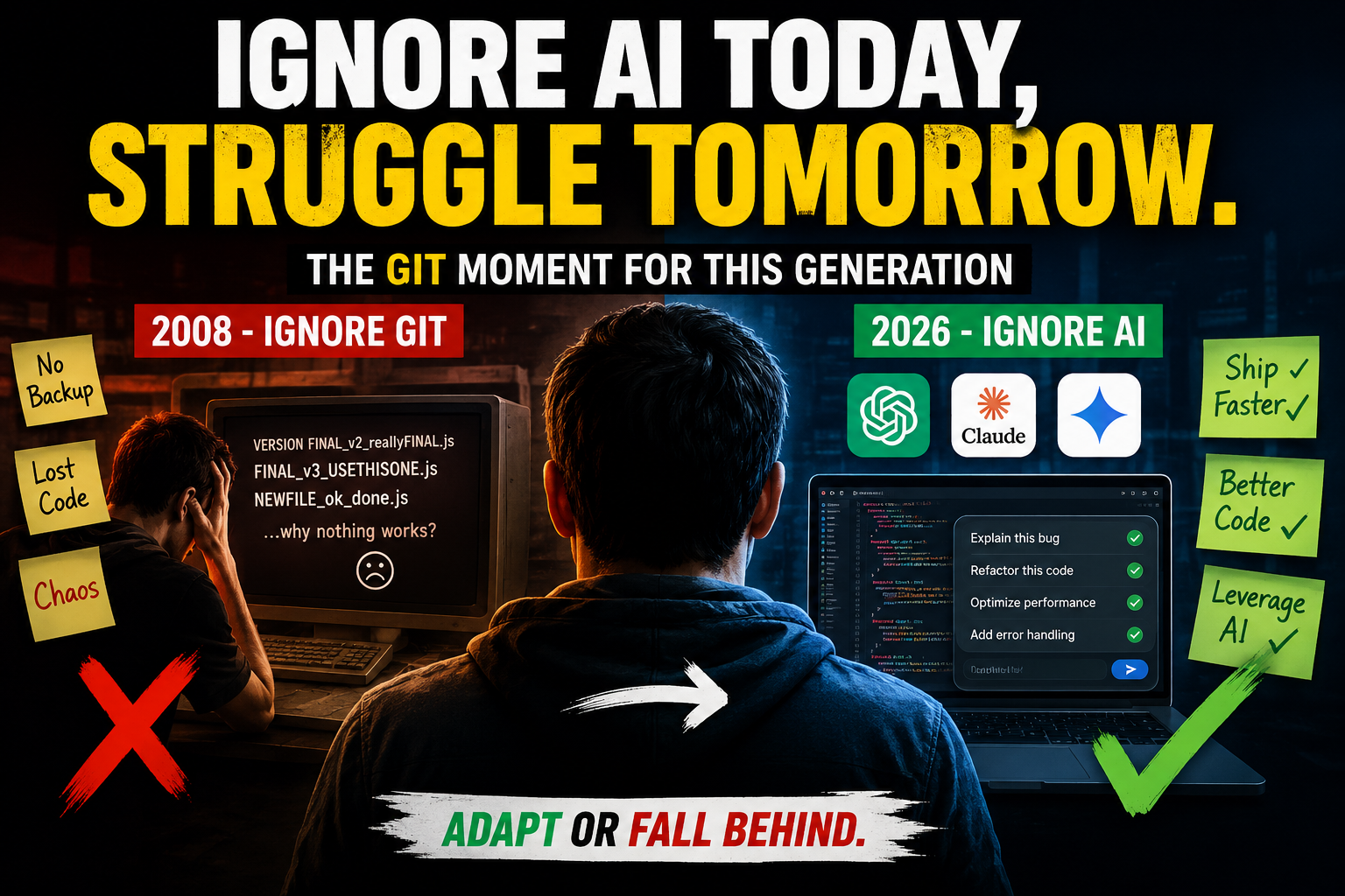 Developers Who Ignore AI Today Will Struggle Like Developers Who Ignored Git