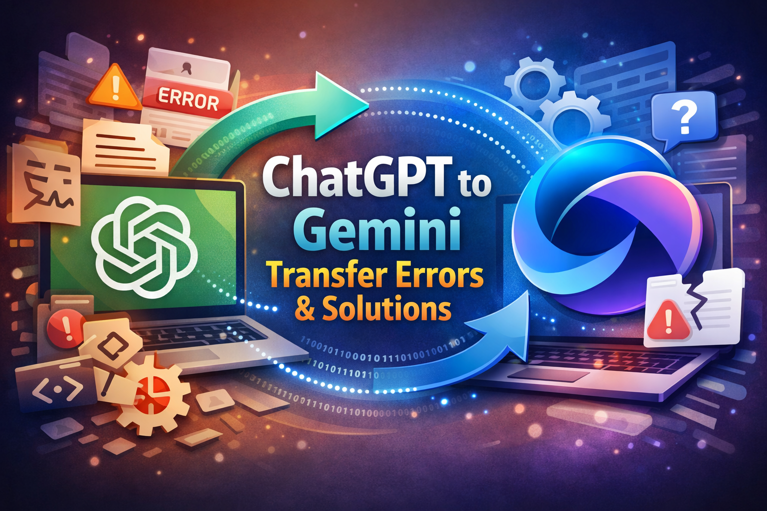 ChatGPT to Gemini Transfer Errors and Solutions