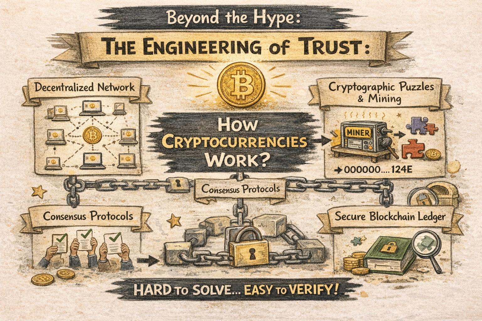 Beyond the Hype: The Engineering of Trust- How Cryptocurrencies work?