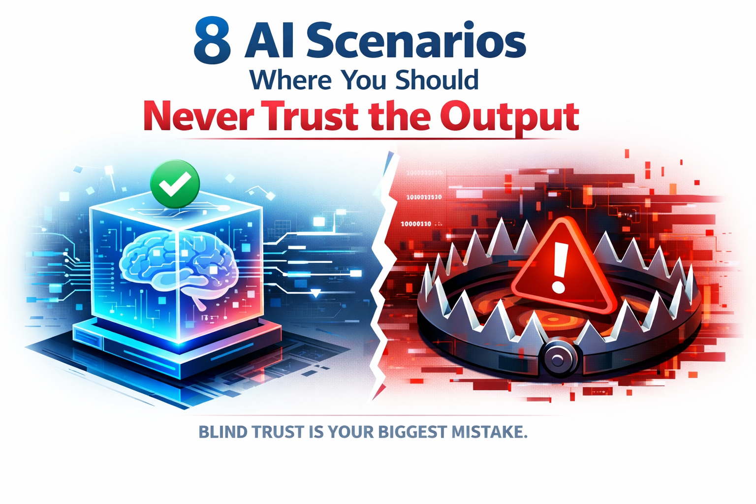 8 AI Scenarios Where You Should Never Trust the Output