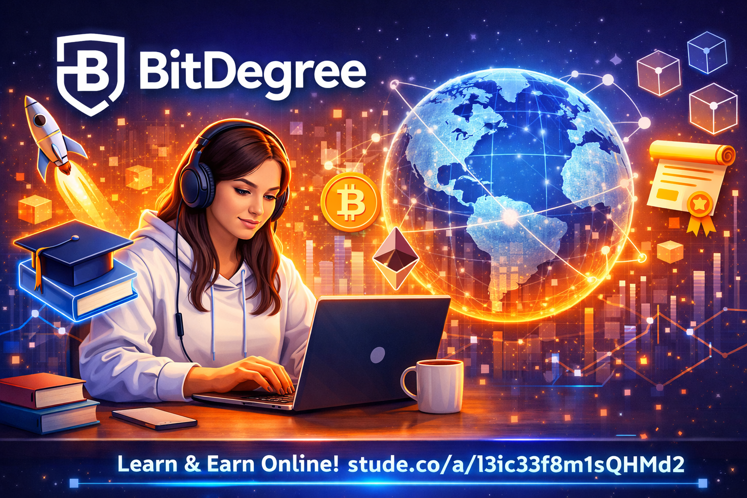 Learn, Play, and Earn Crypto Rewards with BitDegree