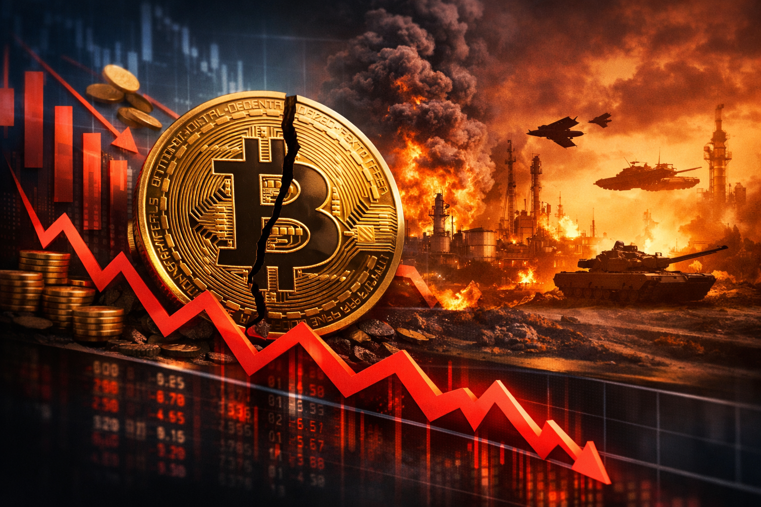 Bitcoin Falls Below $70,000 as ETF Flows Reverse Amid Rising Geopolitical Tensions