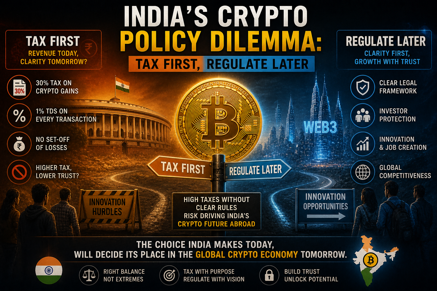 India’s Crypto Policy Dilemma: Tax First, Regulate Later