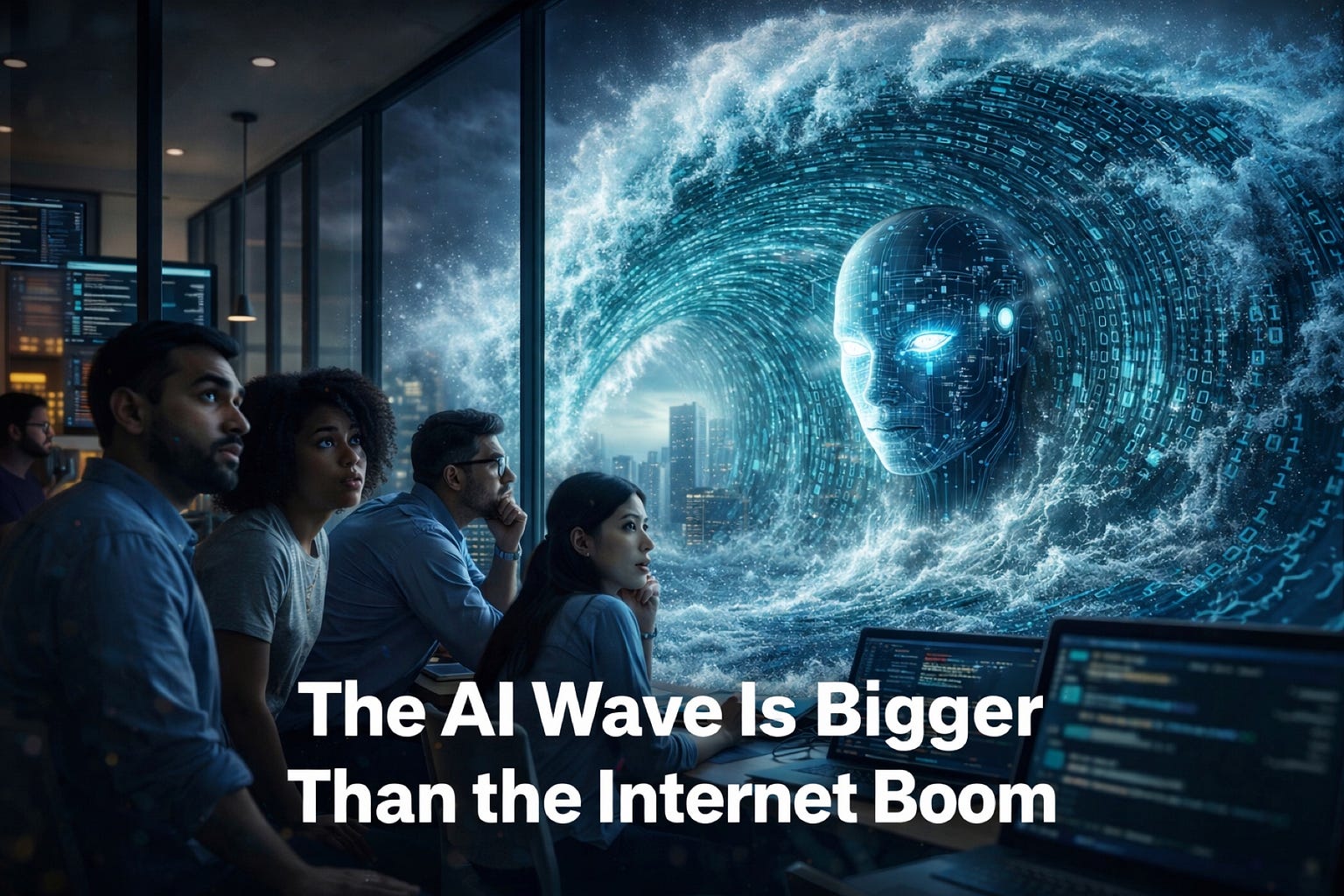 The AI Wave Is Bigger Than the Internet Boom