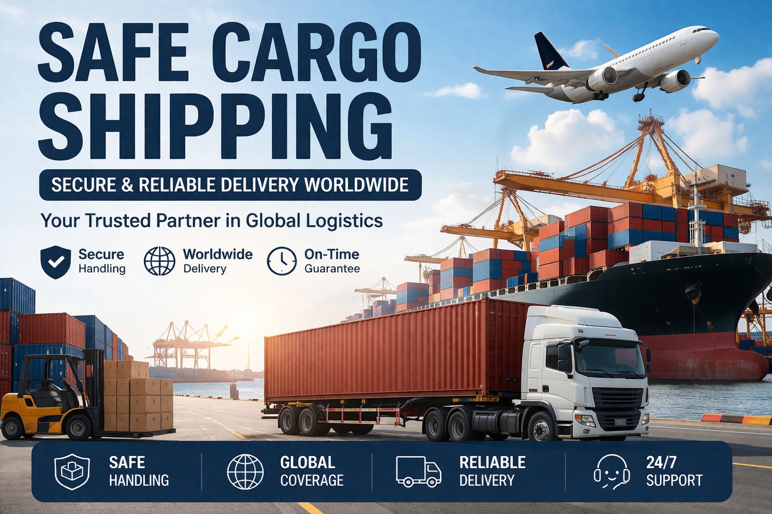 Safe Cargo Shipping — Secure & Reliable Delivery Worldwide Safe Cargo Shipping — Secure & Reliable Delivery Worldwide