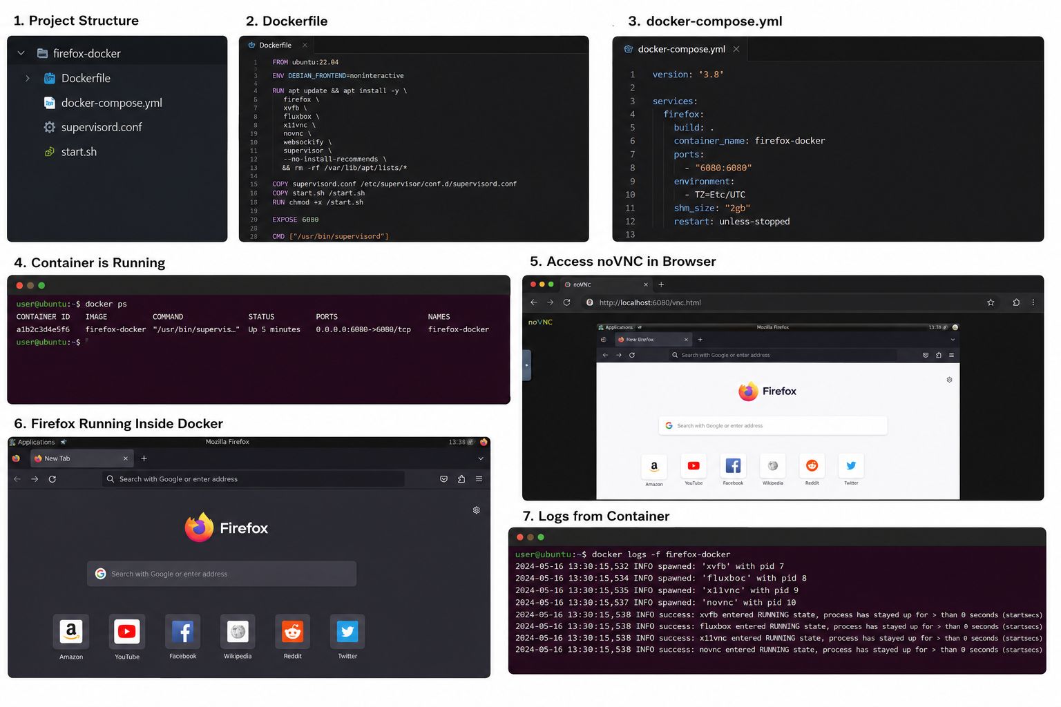 How to Run Firefox in Docker with a GUI Using noVNC