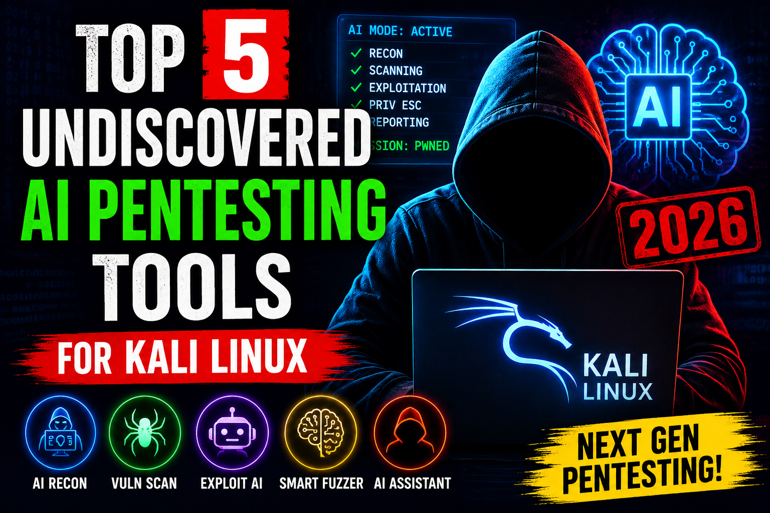 Top 5 Undiscovered AI Pentesting Tools for Kali Linux in 2026