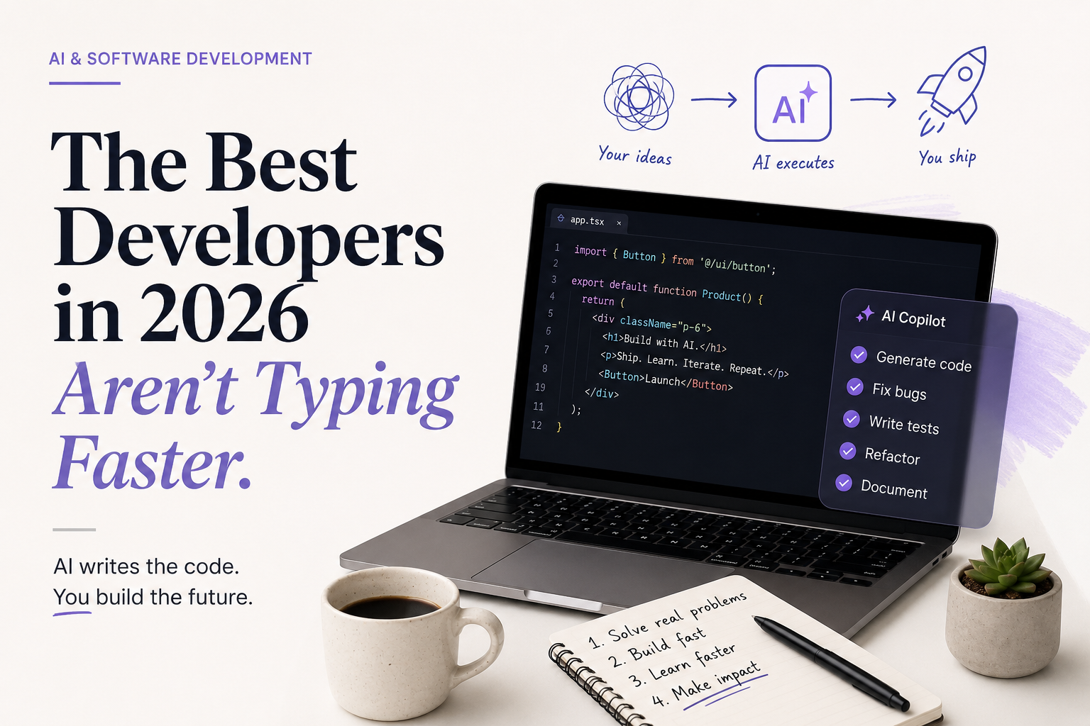 The Best Developers in 2026 Aren’t Typing Faster. They’re Thinking Better.