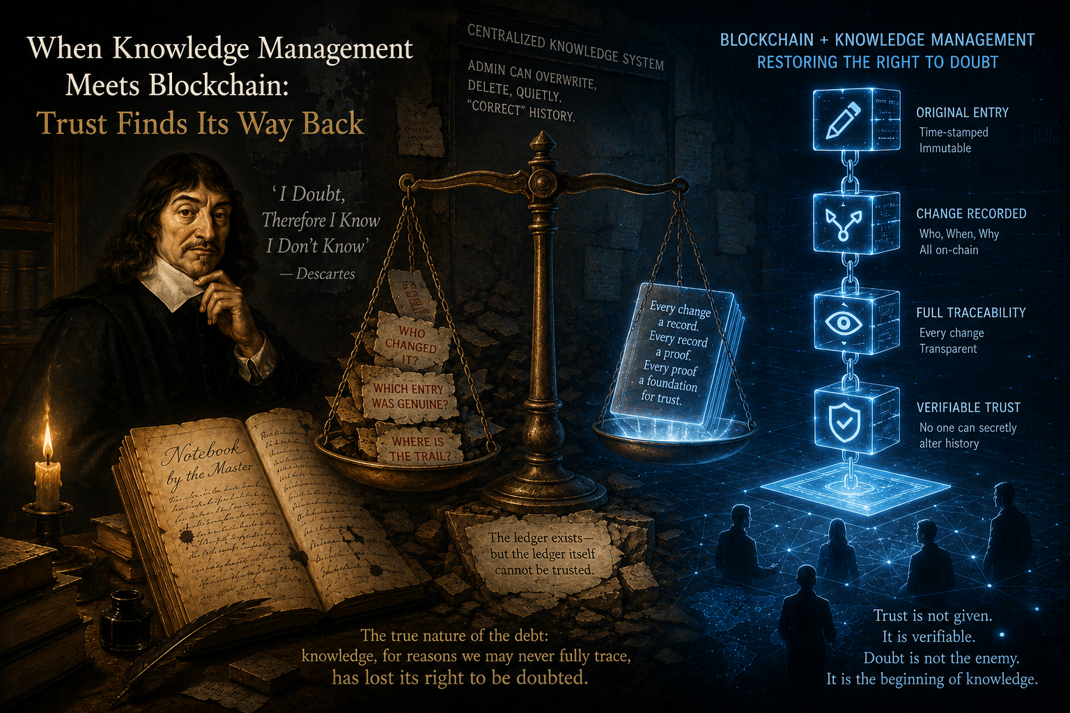 When Knowledge Management Meets Blockchain: Trust Finds Its Way Back
