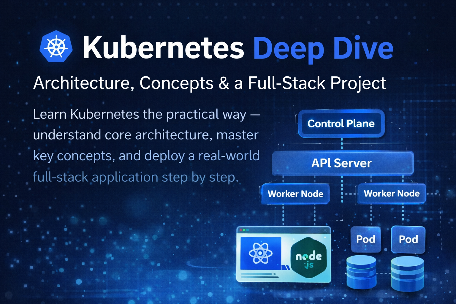 ☸ Kubernetes Deep Dive: Architecture, Concepts & a Full-Stack Project (Node.js + React + MySQL)