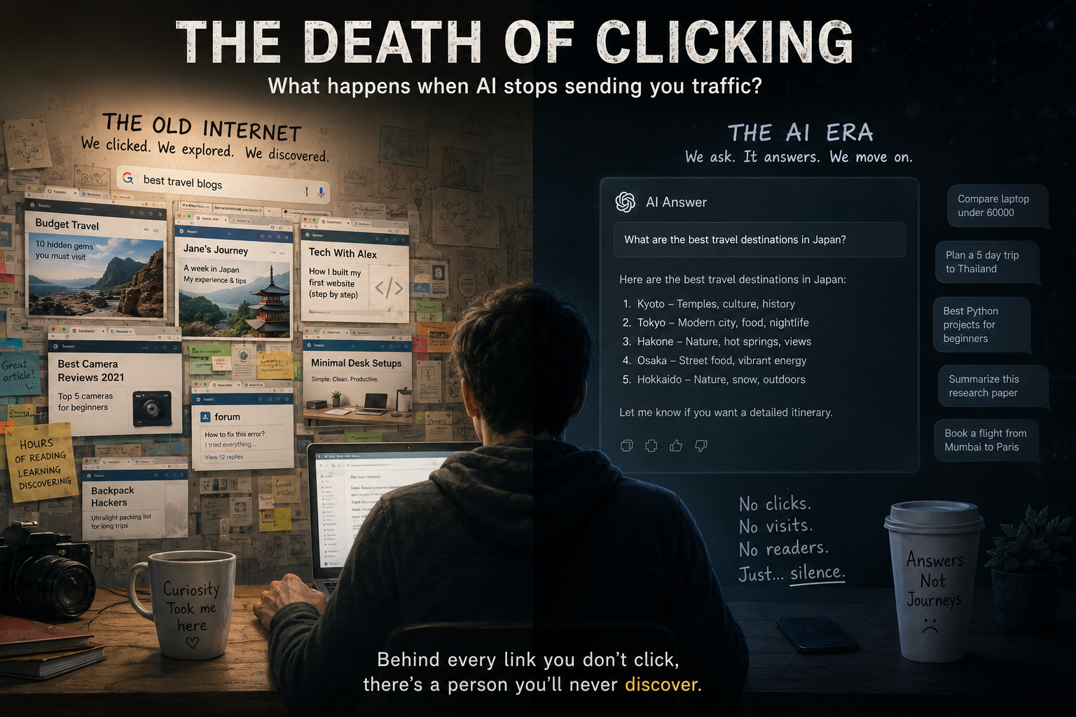 The Death of Clicking: What Happens When AI Stops Sending You Traffic?
