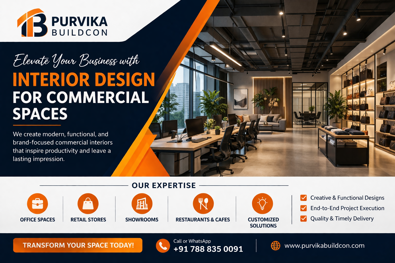 Interior Design for Commercial Spaces: Elevate Your Business with Purv Interior Design for Commercial Spaces: Elevate Your Business with Purv